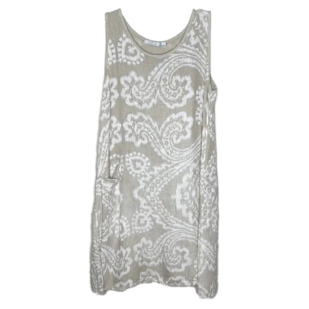 VASNA MADE IN ITALY Linen Sleeveless Dress Size large